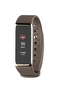 MyKronoz ZeFit3HR Activity Fitness Tracker With Touchscreen - Brown