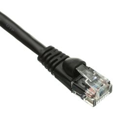 Cat5e Ethernet Cable - 10 ft - Black - Patch Cable - Molded Cat5e Cable - Network Cable - Ethernet Cord