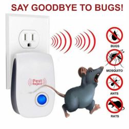 6 Pack Electronic Pest Repeller Control Ultrasonic Reject Home Bug Rat Spider Roaches