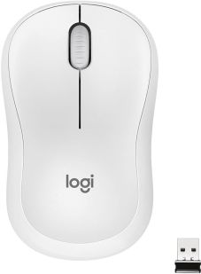 Logitech M220 Silent Touch Optical Mouse W/ Nano Receiver - White