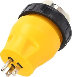 RV Power Cord Plug Adapter 15A Male to 50A Female Twists Adapters 