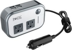 FOVAL SGR-NX2011SK-2 200W Car Power Inverter with 4 USB Ports Charger