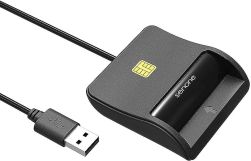Senone WS-SCR305-RT-CAC Reader-DOD Military USB Common Access CAC Smart Card Reader- Compatible with Windows-Mac OS and Linux