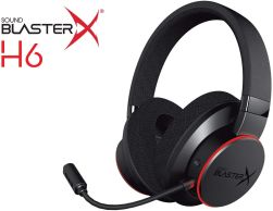 Sound BlasterX H6 7.1 USB Gaming Headset with Virtual Surround Sound - Black
