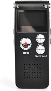 8GB Digital Voice Recorder 650Hr Dictaphone MP3 Player Black