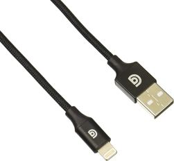 Griffin Premium Braided Lightning Cable, 5 ft, Black