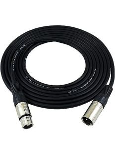 GLS Audio 12ft Mic Cable Patch Cords - XLR Male to XLR Female Black Cables - 12' Balanced Mike Snake Cord - Single