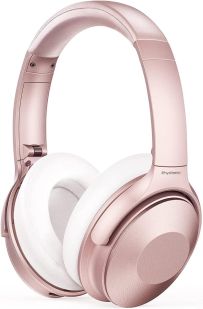 Phystereo Pink Active Noise Cancelling Headphones Wireless Headphones - Pink