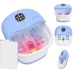 Cango CANGO-21A Foot Spa Bath Massager with Heat Bubbles and Vibration Massage and Jets