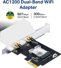 Tp-Link AC1200 PCIe WiFi Card for PC (Archer T5E) - Bluetooth 4.2 (No Antennas)