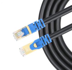 ‎ZEQ-010 CAT7 Ethernet cable 15M/50ft ZEQKULW Heavy- Round Blue
