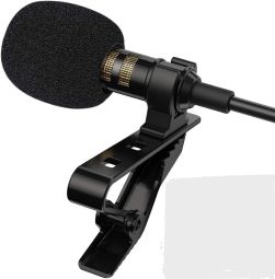 Pop Voice FBA-LLMB Professional Lavalier Lapel Microphone Omnidirectional Condenser Mic 