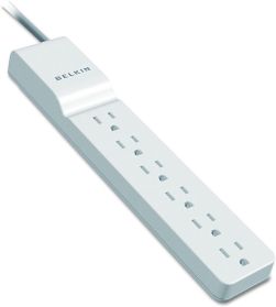 Belkin BE106000-06R Surge Protector 6 AC Multiple Outlets