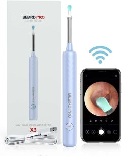 BEBIRDPRO T15 PRO X3- Ear Wax Removal Tool with 6 Cool White LED Lights