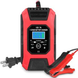 Gemwon FBC1207D Car Battery Charger/Maintainer 12V / 7A | New Upgrade 7-Stage