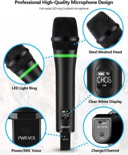 Bietrun WXM19A Wireless Microphone Rechargeable ( Microphone ONLY)