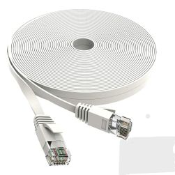 Jadaol Cat 6 Ethernet Cable 25 ft-White