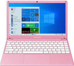 Thomson Laptop NEOX14 14.1 Inch Intel Celeron 4GB RAM 64Gb eMMC Windows 10 - Pink