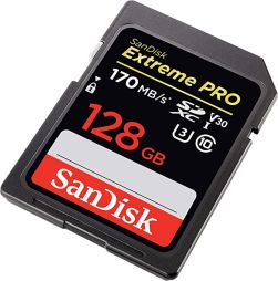 SanDisk 128GB Extreme PRO SDXC UHS-I Card , 4K UHD, SD Card