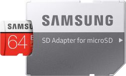 Samsung EVO Plus 64GB microSDXC UHS-I U3 100MB/s Full HD & 4K UHD Memory Card with Adapter (MB-MC64HA)