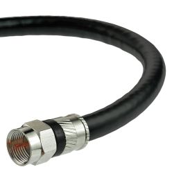 Coaxial Cable (25 Feet) with F-Male Connectors - Ultra Series - Tri-Shielded UL CL2 in-Wall Rated RG6 Digital Audio/Video