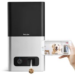 Petcube Bites Interactive Wi-Fi Pet Camera and Treat Dispenser - Silver