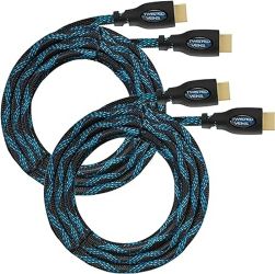 Twisted Veins HDMI Cable 2-Pack- Premium HDMI Cord Type High Speed 