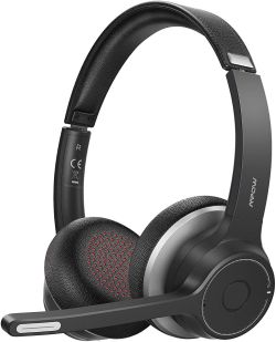 Mpow Bluetooth Over-Ear Headphones Noise-Canceling Black BH359