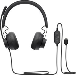 Logitech Zone Wired  Advanced Noise-Canceling Mic Technology Headset 