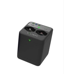Voltbox 2-in-1 Portable Charger + Bluetooth Speaker w/Built-in 10,400mAh Black