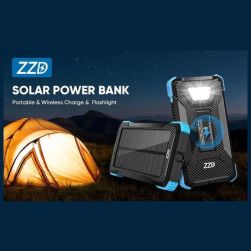 ZZD 16800 mAh Waterproof Solar Charger Power Bank