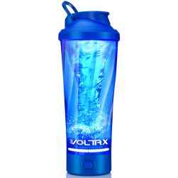 VOLTRX Premium Electric Protein Shaker Bottle - Blue