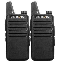 Retevis RT22 UHF Two Way Radio Walkie Talkie CTCSS/DCS VOX TOT For Outdoor-2pcs ( No Battery)