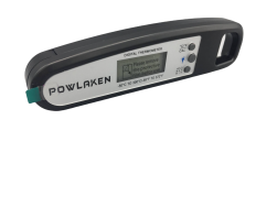 Powlaken WDJ001-Instant Read Meat Thermometer for Kitchen Cooking Black/Grey