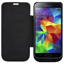 SKIVA PowerSkin 3700mAh Battery Case for the Samsung Galaxy S5 - BLACK