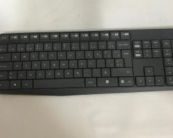 Replacement Logitech K235 Wireless French Keyboard Only - Gray (NO Battery COVER)