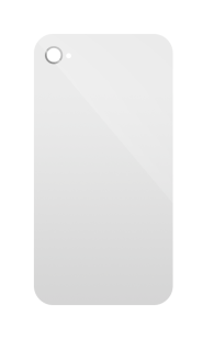 Apple CDMA iPhone 4 Glass Back Cover for Verizon - White